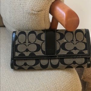 Black coach wallet